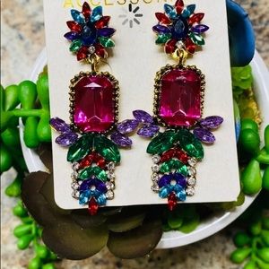 Beautiful earrings colorful
